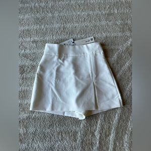 Zara White Mini Skort